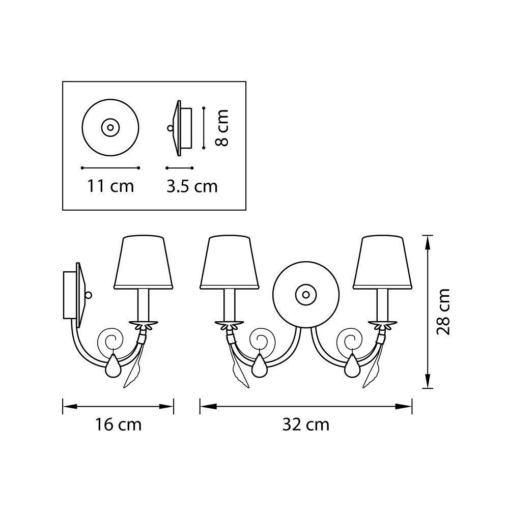 Lightstar (SВ0895/2) Бра MODESTO 2х40W E14 БЕЛЫЙ (в комплекте) Lightstar (SВ0895/2) Бра MODESTO 2х40W E14 БЕЛЫЙ (в комплекте)